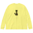 のあとバロン🐾のミニチュアシュナウザー  ブラック Big Long Sleeve T-Shirt