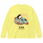 mincruの偉人シリーズ_紫式部 Big Long Sleeve T-Shirt