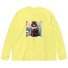 ruiruirの猫　冬　クリスマス Big Long Sleeve T-Shirt