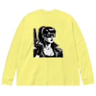 kangekiのサイバーパンクガールNo.8 Big Long Sleeve T-Shirt