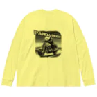 kazu_gのパンダライダー!(淡色用) Big Long Sleeve T-Shirt