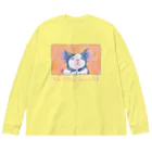 よふかしパーティーのパンダマウスちゃん ビッグシルエットロングスリーブTシャツ