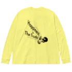 『NG （Niche・Gate）』ニッチゲート-- IN SUZURIのHappiness Is The Truth!（黒） Big Long Sleeve T-Shirt