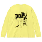 hilo tomula トムラ ヒロのPaint It POP ビッグシルエットロングスリーブTシャツ