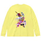 TODOMEKIのキラキラユニコーン Big Long Sleeve T-Shirt