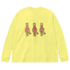 TakeLoop_goodsのPinkMonkeys Big Long Sleeve T-Shirt