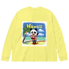 油絵描きの小物売り場のハワイ旅行気分 Big Long Sleeve T-Shirt