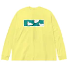 HOHOEMI🍋のゆらゆらアヒル池 ビッグシルエットロングスリーブTシャツ