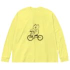 けちゃっぷごはんのお店のサイクリングねこ Big Long Sleeve T-Shirt