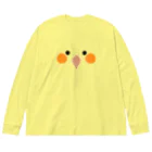 tamaccoのおかめいんこ ビッグシルエットロングスリーブTシャツ