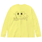 ぷくたん(旧ムスカを愛するVIPPER)のピーヤくん ビッグシルエットロングスリーブTシャツ