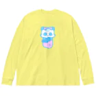 SUSEONG1991の春パンダ あお Big Long Sleeve T-Shirt