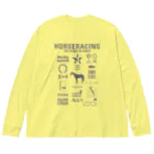 KAWAGOE GRAPHICSのHORSERACING GRAPHICS Big Long Sleeve T-Shirt