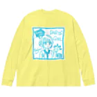 SWEET＆SPICY 【 すいすぱ 】ダーツのGAME ON!　【SWEET LIGHTBLUE】 ビッグシルエットロングスリーブTシャツ