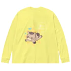 はずれ馬券屋の馬イラスト503  へろへろ 暑さに負けるな 白 Big Long Sleeve T-Shirt