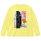 ヒラモトユミエのdrawing「おはな」 Big Long Sleeve T-Shirt