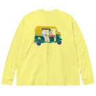 Ruchiのリクシャー　窓枠白色 Big Long Sleeve T-Shirt