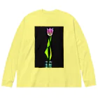 CNU Official ShopのTulip Design Big Silhouette Long Sleeve T-Shirt ビッグシルエットロングスリーブTシャツ