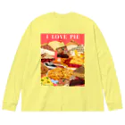 IzumiracleのI love Pie ビッグシルエットロングスリーブTシャツ