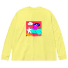 小6自閉スペクトラム症の女の子のお部屋のくまのそら Big Long Sleeve T-Shirt