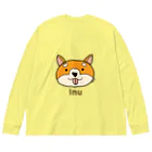 MrKShirtsのInu (犬) 色デザイン Big Long Sleeve T-Shirt