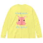 LalaHangeulのumbrella octopus(めんだこ) 英語バージョン② Big Long Sleeve T-Shirt