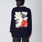 SOKICHISAITOのMOTOREDFLOWER ShiroiHana REDROGO Big Long Sleeve T-Shirt