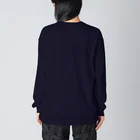 紫園+sion+(麗舞+reybu+)の氣(ホワイトカラー)☆ ビッグシルエットロングスリーブTシャツ