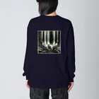 kotpopのOwl in the forest Big Long Sleeve T-Shirt