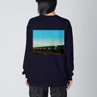 野々の昼のお月さん Big Long Sleeve T-Shirt