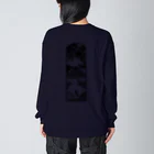 JUN_Designの富士の夜2 ビッグシルエットロングスリーブTシャツ