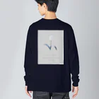 rilybiiの* powder snow antique blue Big Long Sleeve T-Shirt