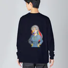 お白湯の脳内の虹色インナーカラー Big Long Sleeve T-Shirt