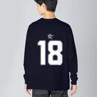 いそのスーパースターズのNo.18 Tシャツ ビッグシルエットロングスリーブTシャツ