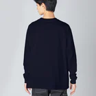 ハナドリカ SUZURI店のキラキラレッサーパンダ Big Long Sleeve T-Shirt
