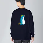 どうぶつYAのイワトビペンギン ビッグシルエットロングスリーブTシャツ