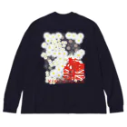 SOKICHISAITOのMOTOREDFLOWER ShiroiHana REDROGO Big Long Sleeve T-Shirt