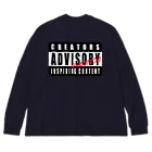 VRIGVTVSHI のADVISORY"CREATORS" NAVY ビッグシルエットロングスリーブTシャツ