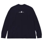 うさくら屋のおよぐうさくら (W) Big Long Sleeve T-Shirt