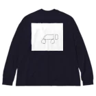 はやかわのおそらく車(大型) ビッグシルエットロングスリーブTシャツ