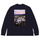 shop891のすすきと夕暮れ Big Long Sleeve T-Shirt