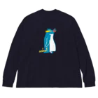 どうぶつYAのイワトビペンギン ビッグシルエットロングスリーブTシャツ