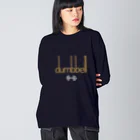 NIKORASU GOのユーモアデザイン「ダンベル」 Big Long Sleeve T-Shirt