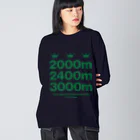 KAWAGOE GRAPHICSの牡馬三冠レース Big Long Sleeve T-Shirt