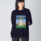 “すずめのおみせ” SUZURI店のabduction? ビッグシルエットロングスリーブTシャツ