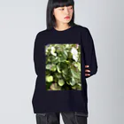 このっけるの🌿 autumn hydrangea 🌿 ビッグシルエットロングスリーブTシャツ