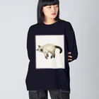 ネコノートショップ（neco-note shop）のビビ（つかねこ） Big Long Sleeve T-Shirt