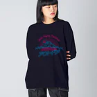 LONESOME TYPE ススのアウトドア（ネオン富士山） ビッグシルエットロングスリーブTシャツ