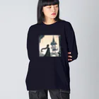 凡人-bonjin-のダークファンタジーラプンツェル Big Long Sleeve T-Shirt