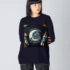 MOONY'S Wine ClosetのA Dreamy moon night ビッグシルエットロングスリーブTシャツ